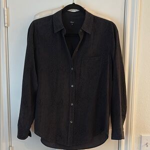 Rails Black Button-Up Shirt